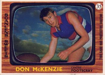 1967 Scanlens VFL #35 Don McKenzie Front
